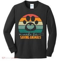 Made For Saving Animals Veterinarian Kids Long Sleeve Shirt thumb 0