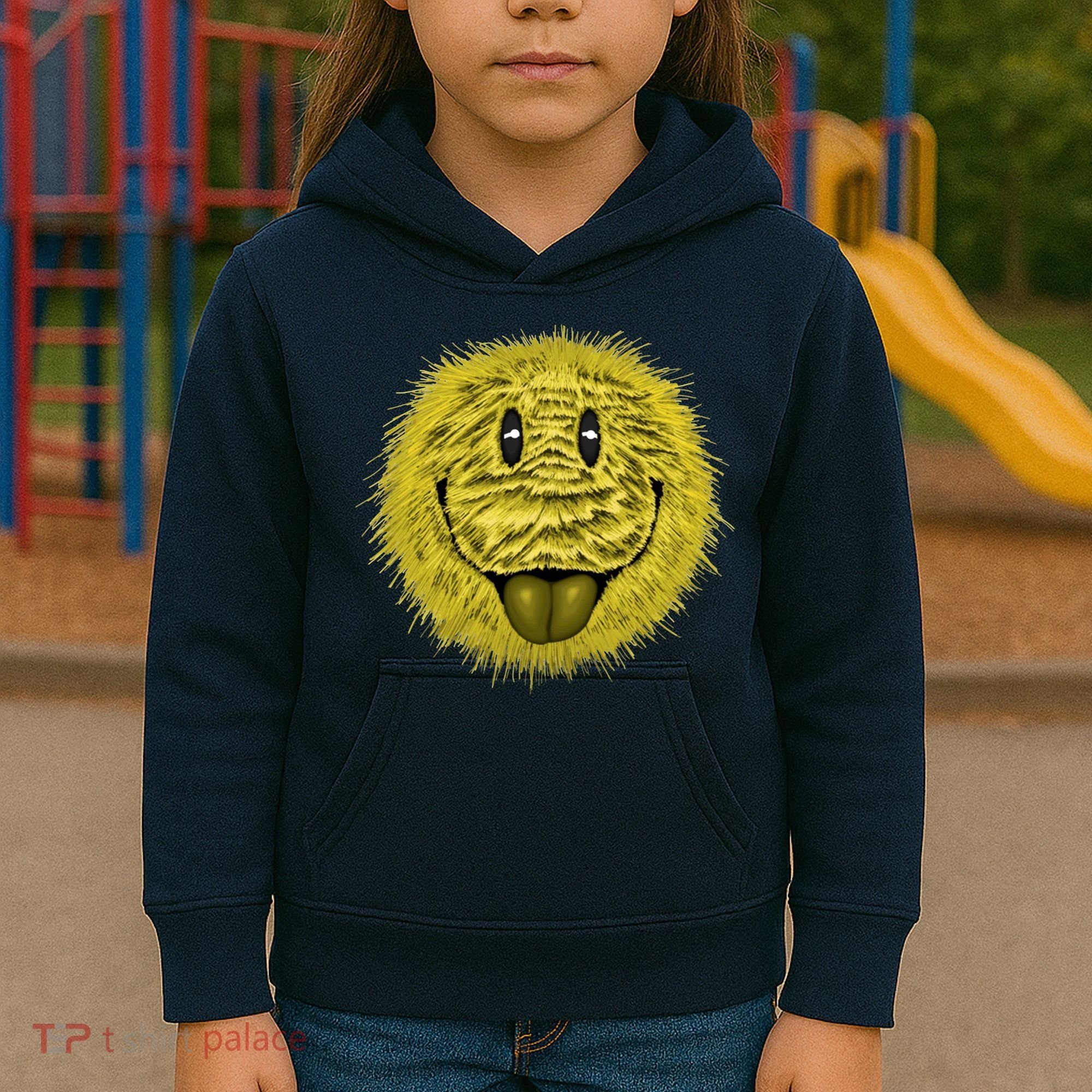 Ma Fur Smiley Pet Kids Hoodie