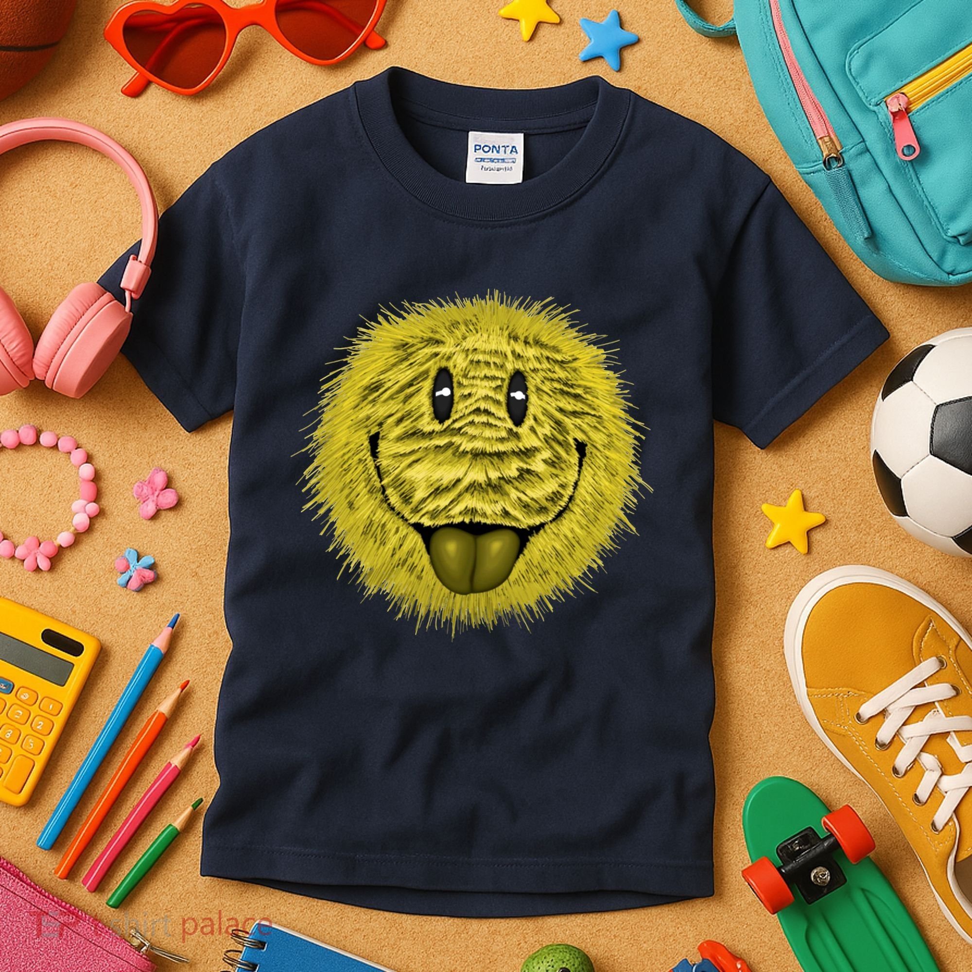 Ma Fur Smiley Pet Kids T-Shirt