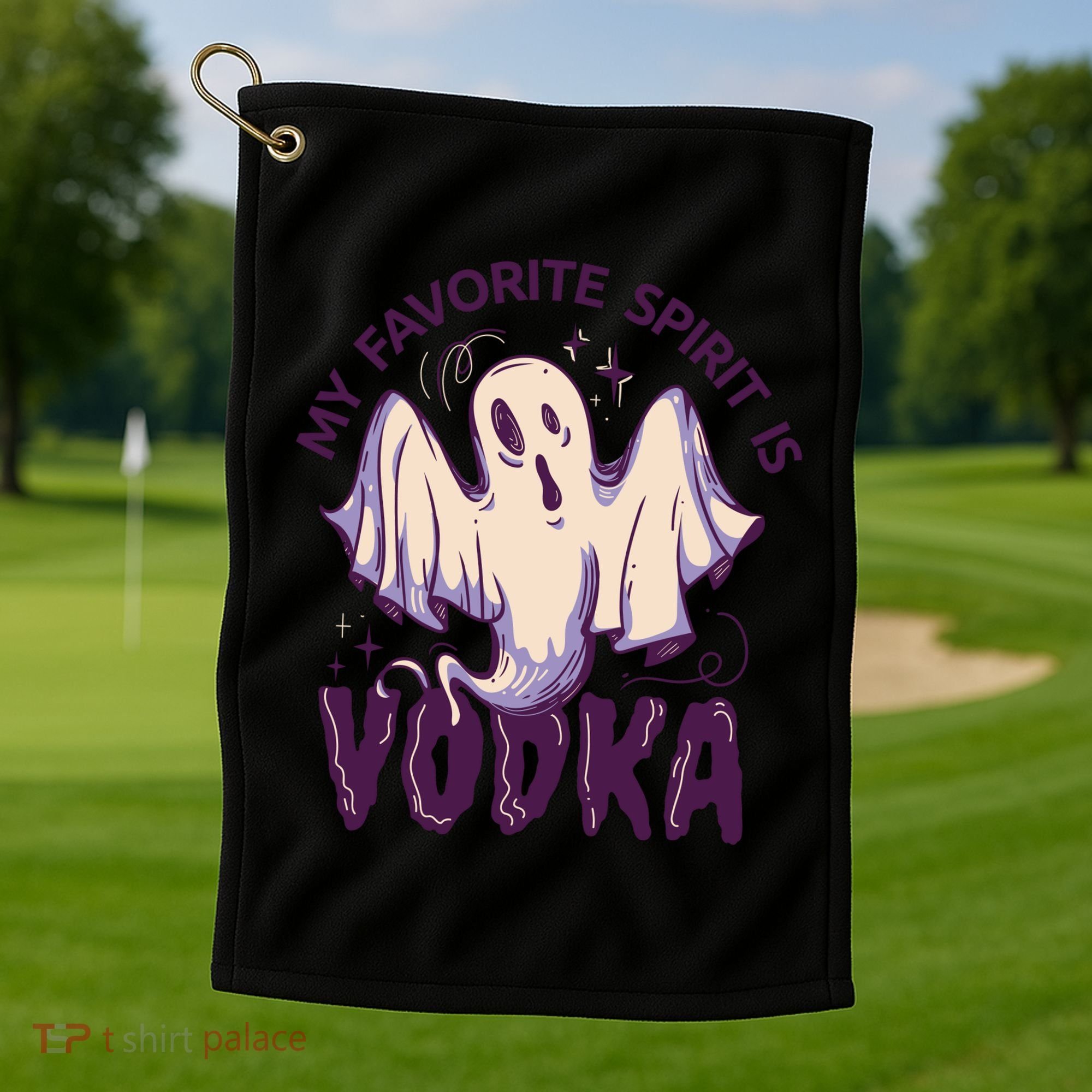 My Favorite Spirit Is Vodka Golf Towel