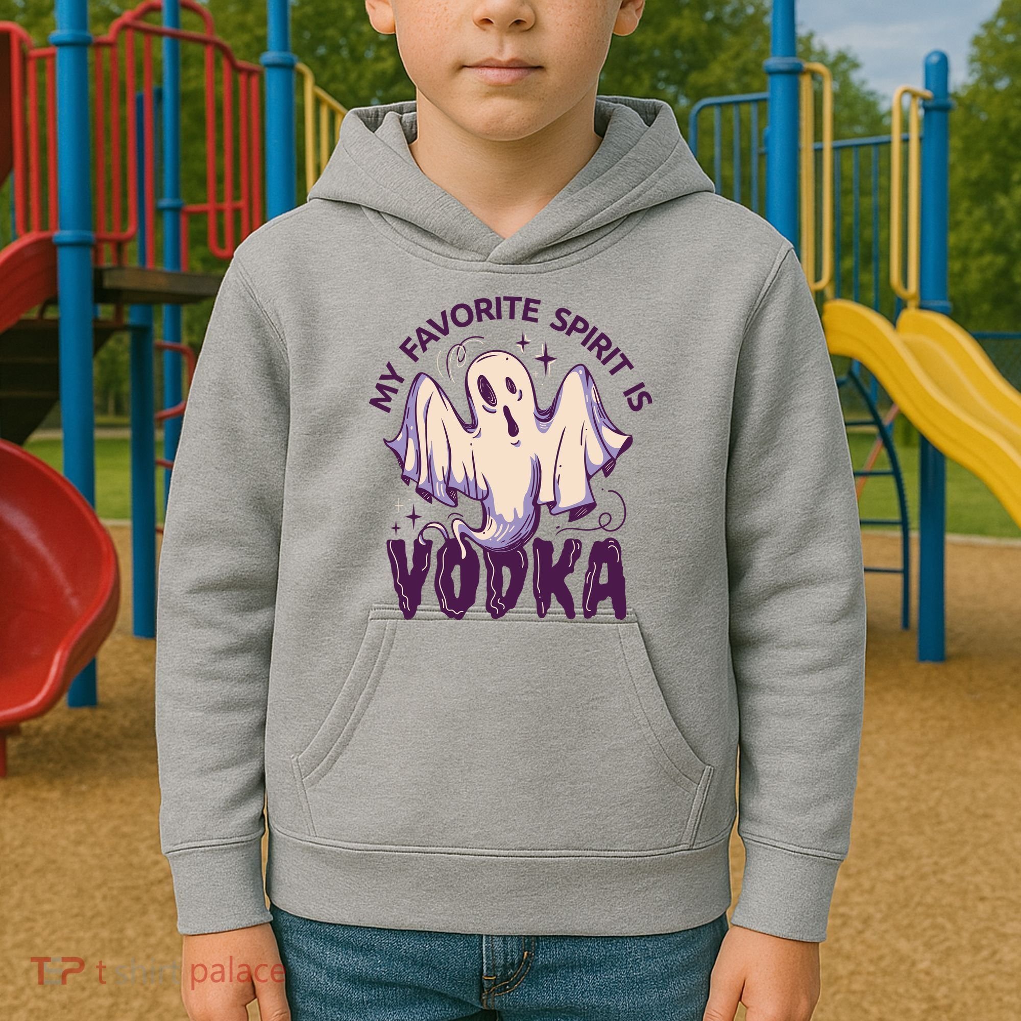 My Favorite Spirit Is Vodka Kids Hoodie