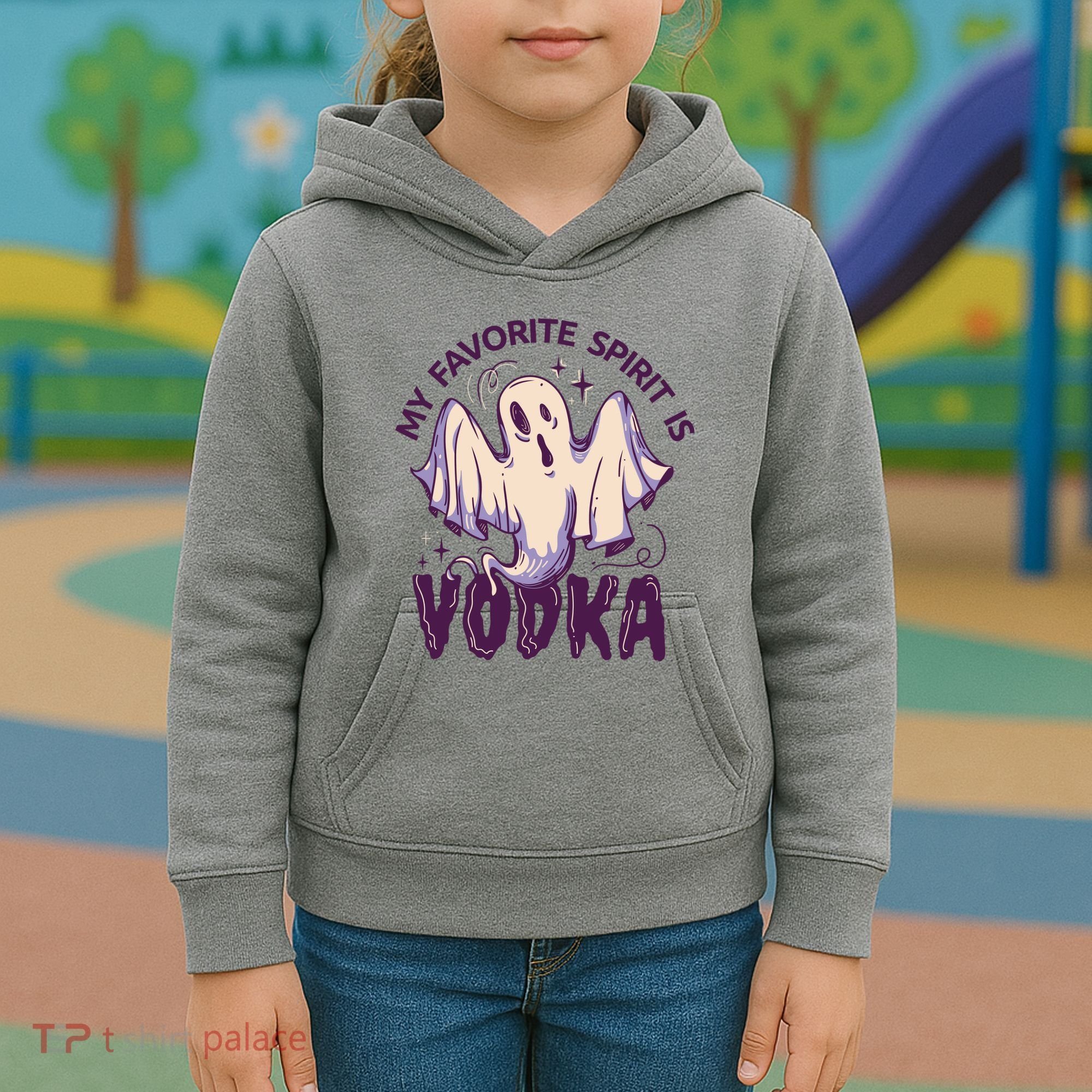 My Favorite Spirit Is Vodka Kids Hoodie
