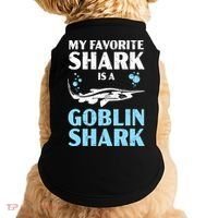My Favorite Shark Is A Goblin Shark Animal Lover Doggie Tank thumb 0