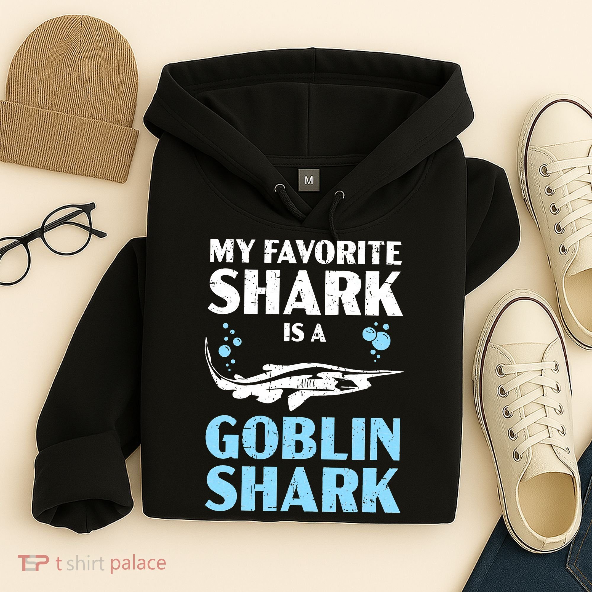 My Favorite Shark Is A Goblin Shark Animal Lover Hoodie