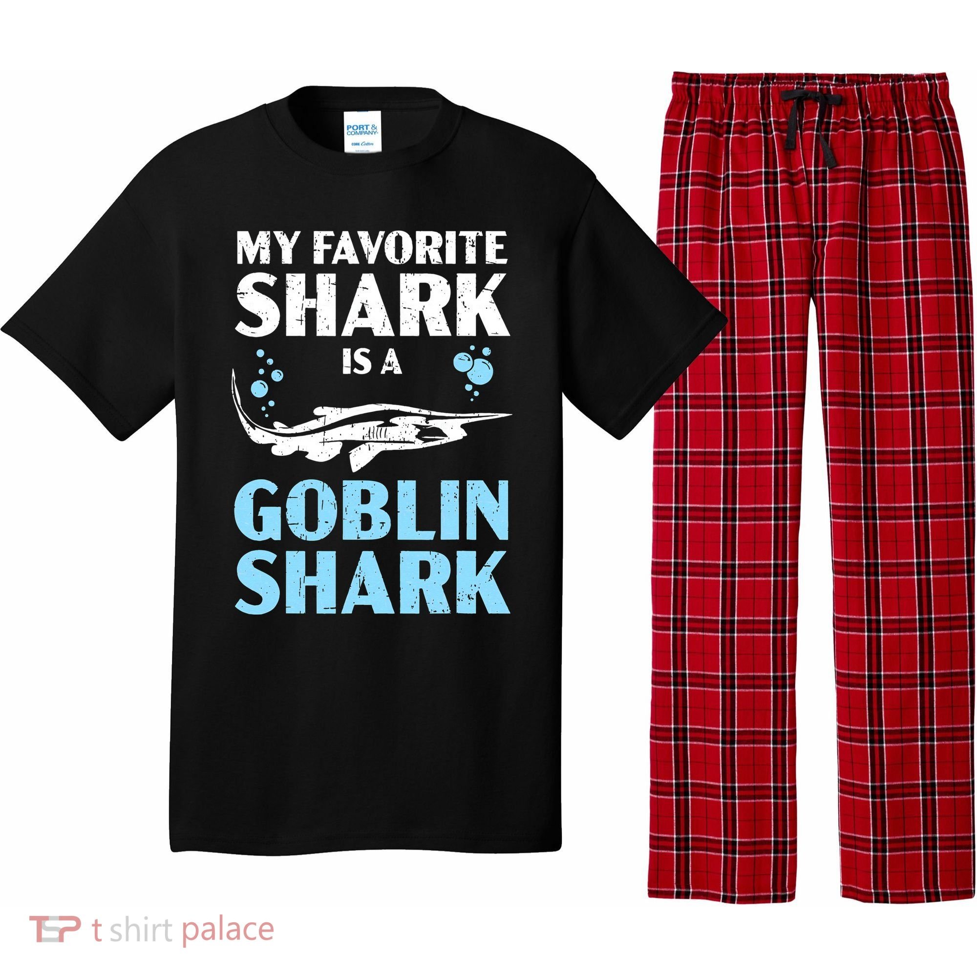 My Favorite Shark Is A Goblin Shark Animal Lover Pajama Set