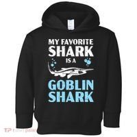 My Favorite Shark Is A Goblin Shark Animal Lover Toddler Hoodie thumb 0