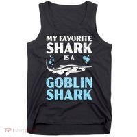 My Favorite Shark Is A Goblin Shark Animal Lover Tank Top thumb 0