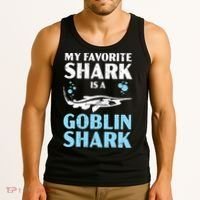 My Favorite Shark Is A Goblin Shark Animal Lover Tank Top thumb 3