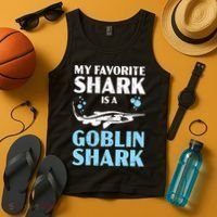 My Favorite Shark Is A Goblin Shark Animal Lover Tank Top thumb 4
