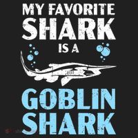 My Favorite Shark Is A Goblin Shark Animal Lover Golf Towel thumb 3