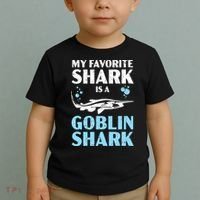 My Favorite Shark Is A Goblin Shark Animal Lover Toddler T-Shirt thumb 2
