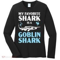My Favorite Shark Is A Goblin Shark Animal Lover Women's Long Sleeve Shirt thumb 0