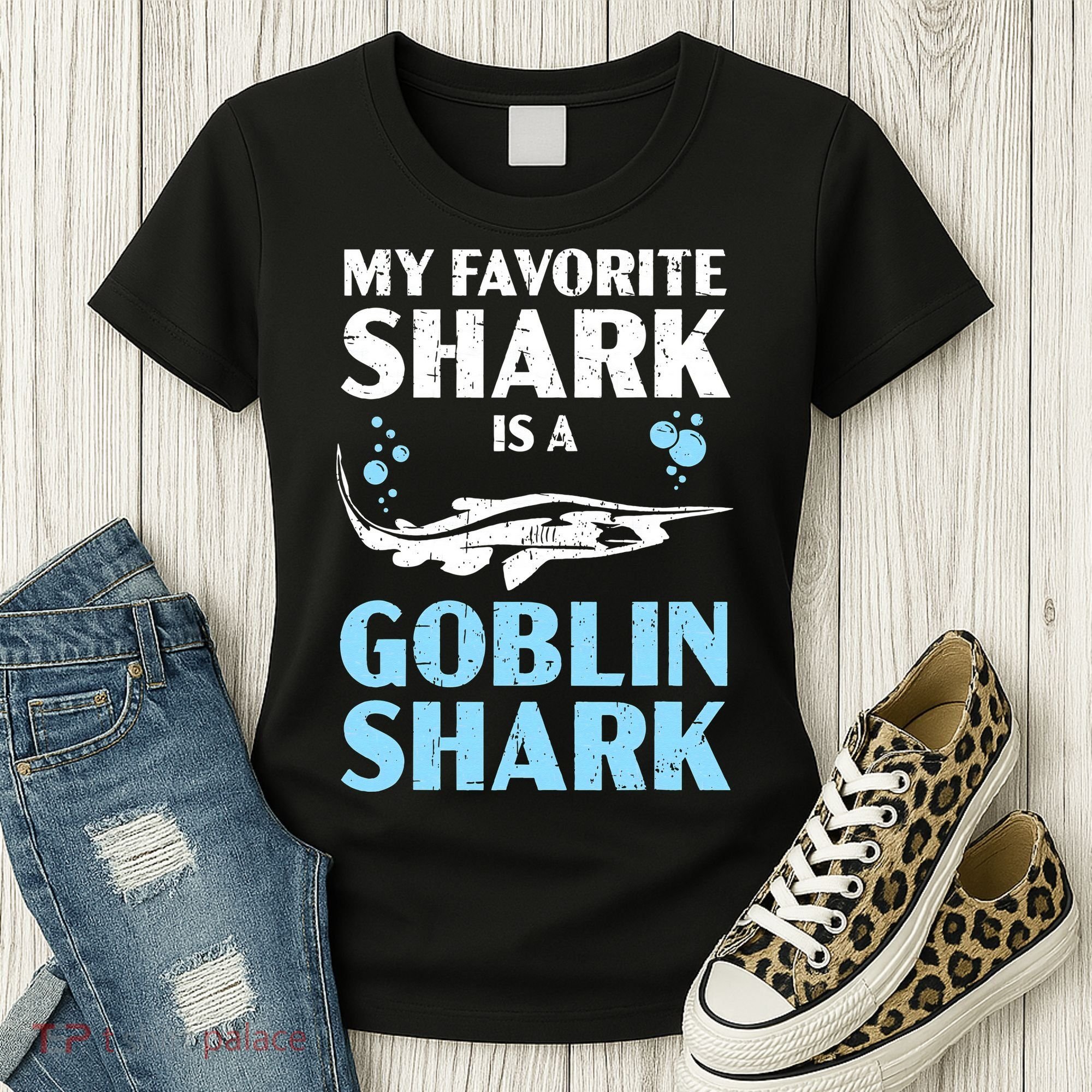 My Favorite Shark Is A Goblin Shark Animal Lover Women's T-Shirt