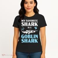 My Favorite Shark Is A Goblin Shark Animal Lover Women's T-Shirt thumb 4
