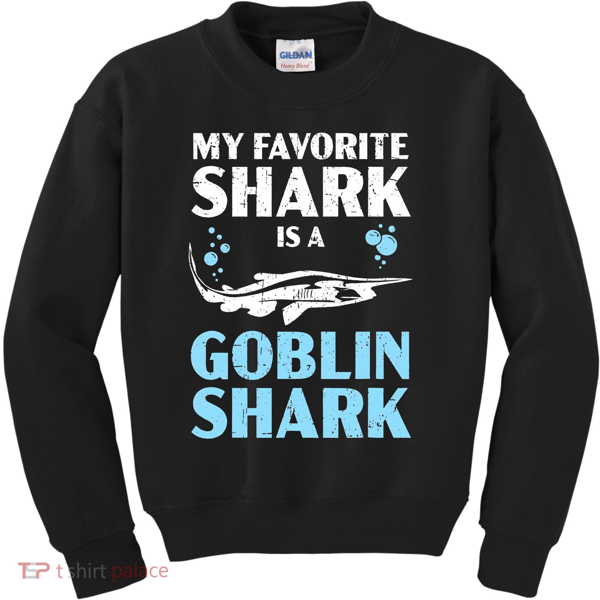 My Favorite Shark Is A Goblin Shark Animal Lover Kids Sweatshirt