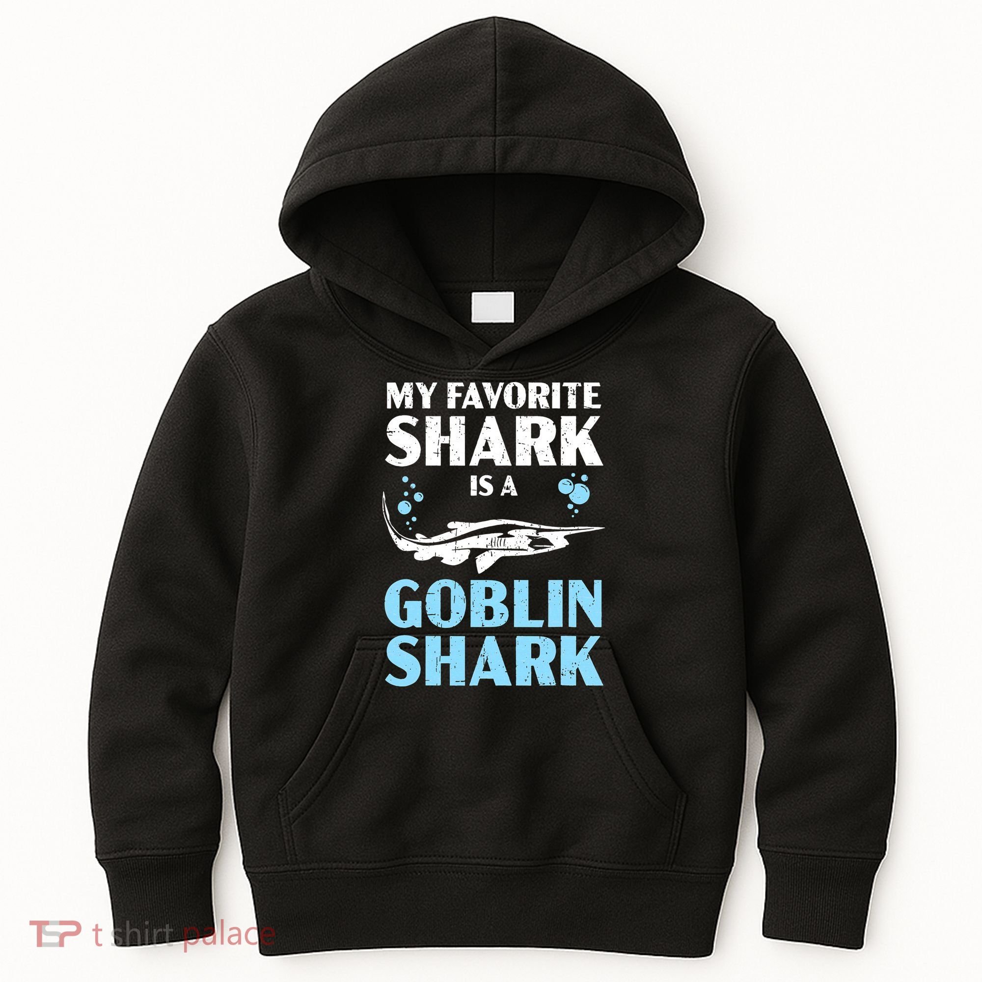 My Favorite Shark Is A Goblin Shark Animal Lover Kids Hoodie