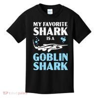 My Favorite Shark Is A Goblin Shark Animal Lover Kids T-Shirt thumb 0