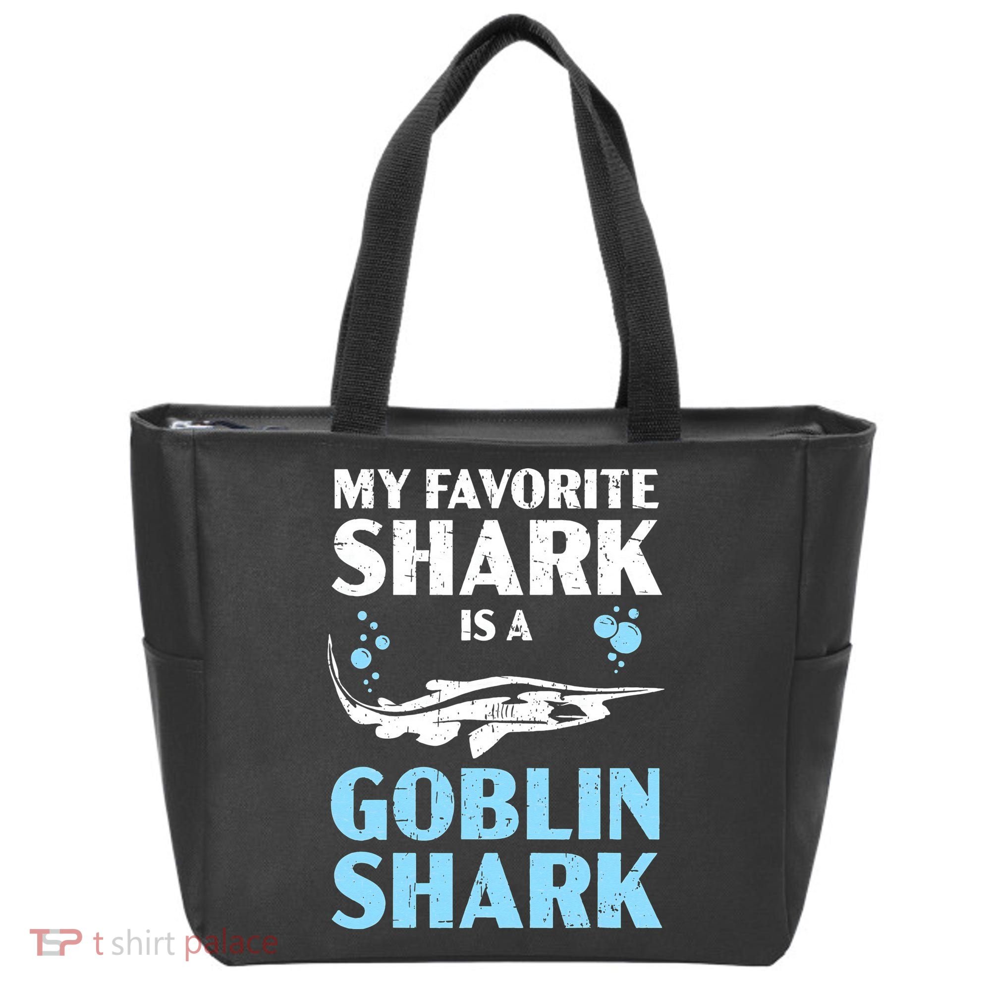 My Favorite Shark Is A Goblin Shark Animal Lover Tote Bag