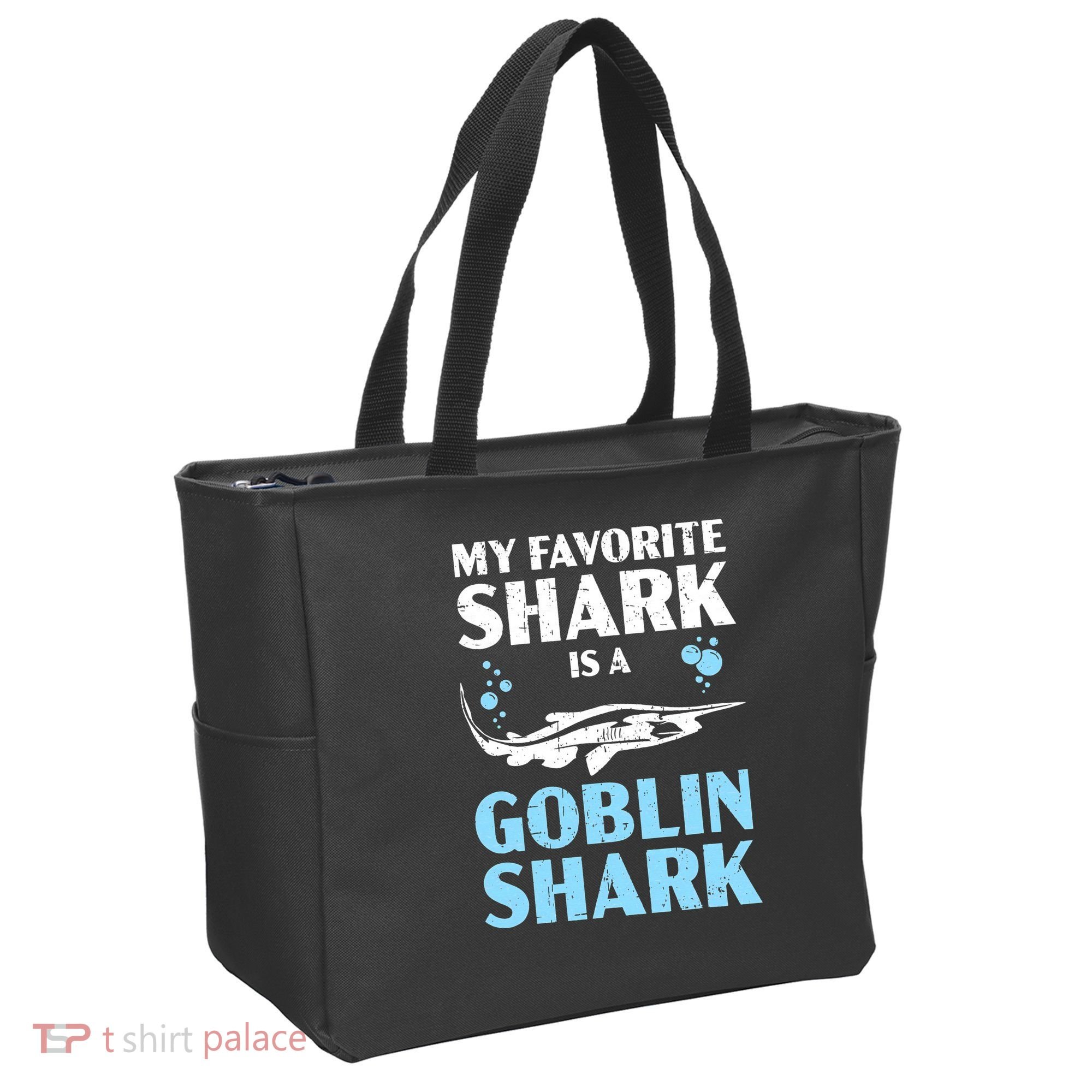 My Favorite Shark Is A Goblin Shark Animal Lover Tote Bag