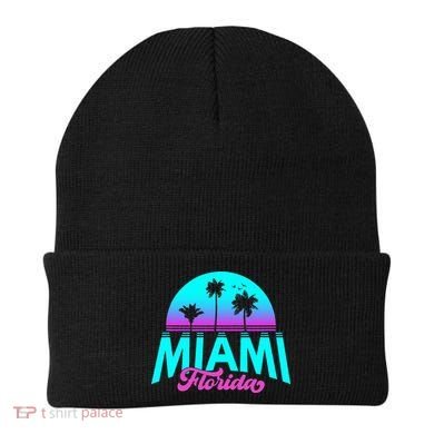Miami Florida Sunset Beanie