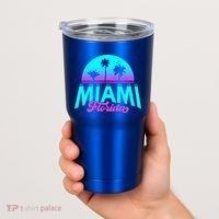 Miami Florida Sunset Tumbler thumb 2