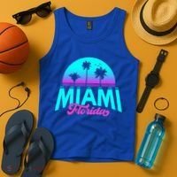 Miami Florida Sunset Tank Top thumb 4