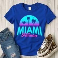 Miami Florida Sunset Women's T-Shirt thumb 3