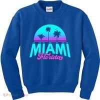 Miami Florida Sunset Kids Sweatshirt thumb 0