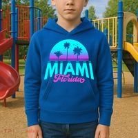 Miami Florida Sunset Kids Hoodie thumb 2