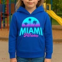 Miami Florida Sunset Kids Hoodie thumb 3