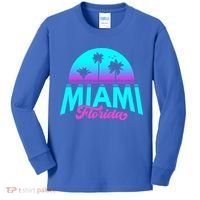 Miami Florida Sunset Kids Long Sleeve Shirt thumb 0
