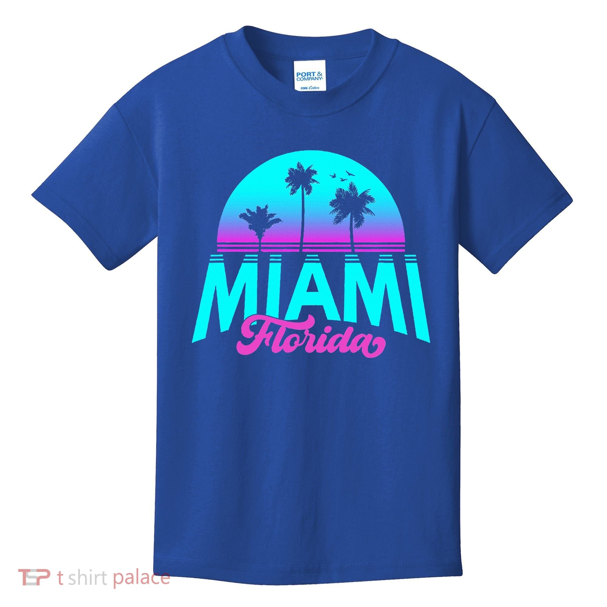 Miami Florida Sunset Kids T-Shirt