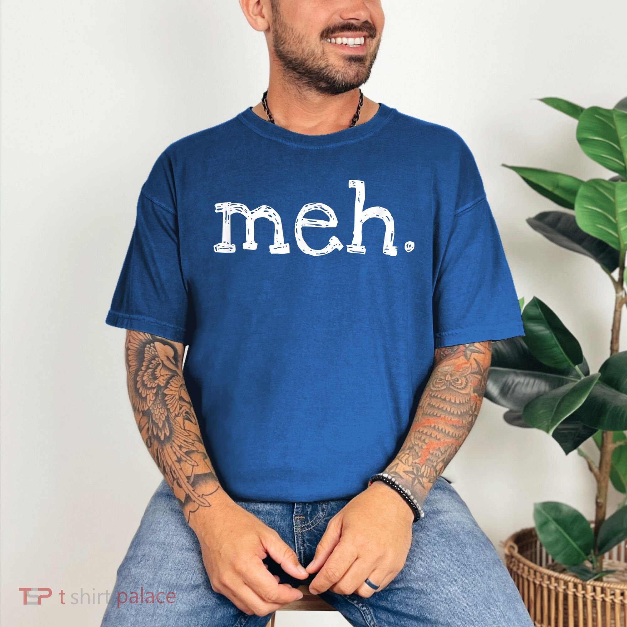 Meh Funny Sarcastic Comfort Colors T-Shirt