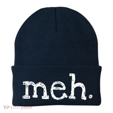 Meh Funny Sarcastic Beanie