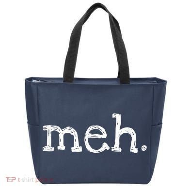 Meh Funny Sarcastic Tote Bag