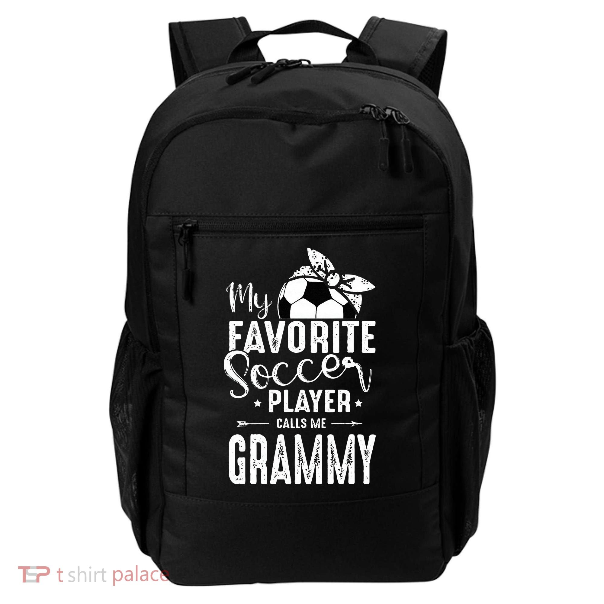 My Favorite Soccer Player Calls Me Grammy Backpack