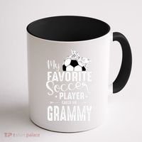 My Favorite Soccer Player Calls Me Grammy Coffee Mug thumb 1