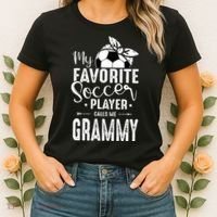 My Favorite Soccer Player Calls Me Grammy Women's T-Shirt thumb 2