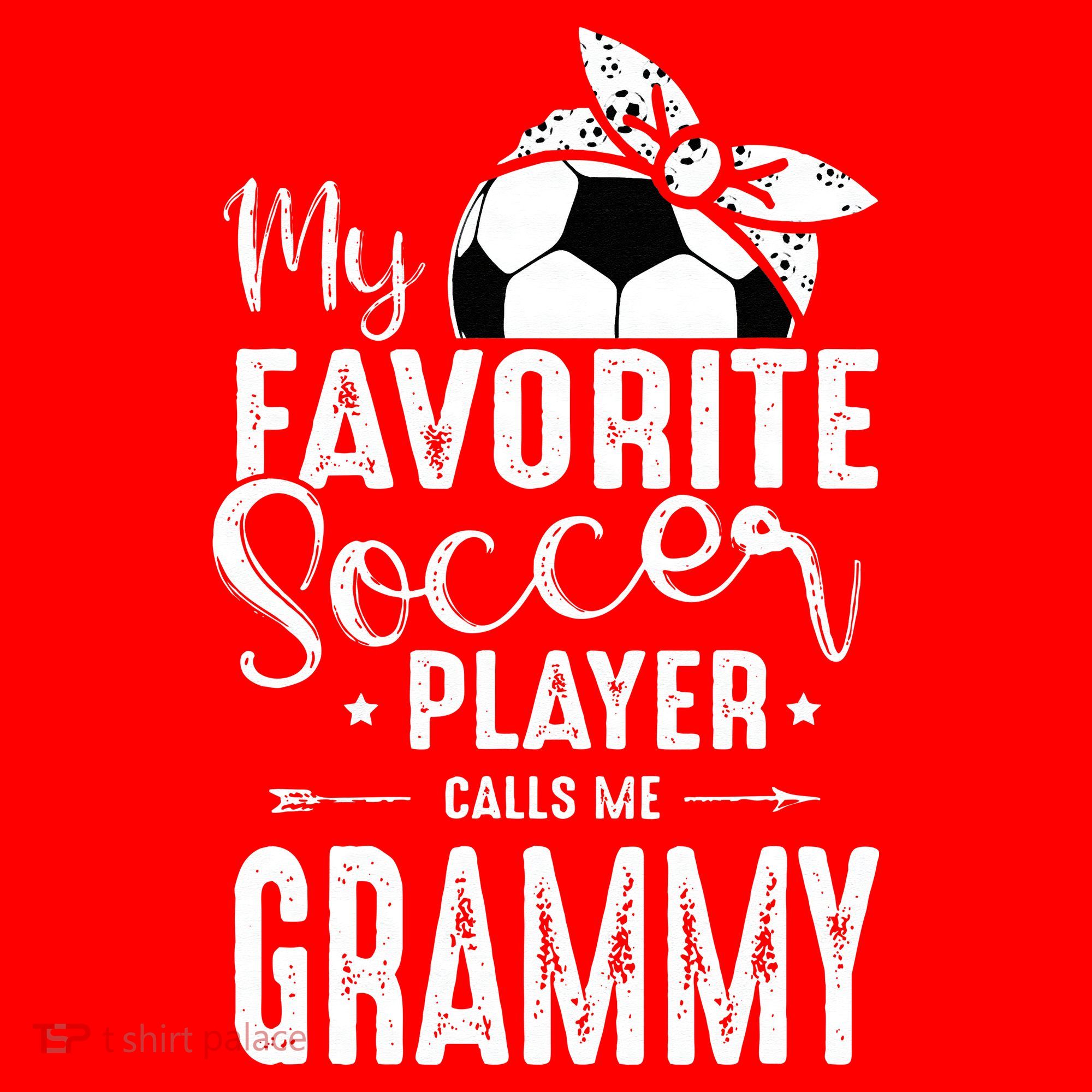 My Favorite Soccer Player Calls Me Grammy Santa Hat