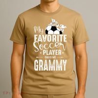 My Favorite Soccer Player Calls Me Grammy T-Shirt thumb 3