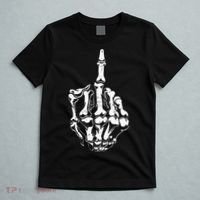 Middle Finger Skeleton Hand Halloween Costume for Adults T-Shirt thumb 5