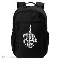 Middle Finger Skeleton Hand Halloween Costume for Adults Backpack thumb 0
