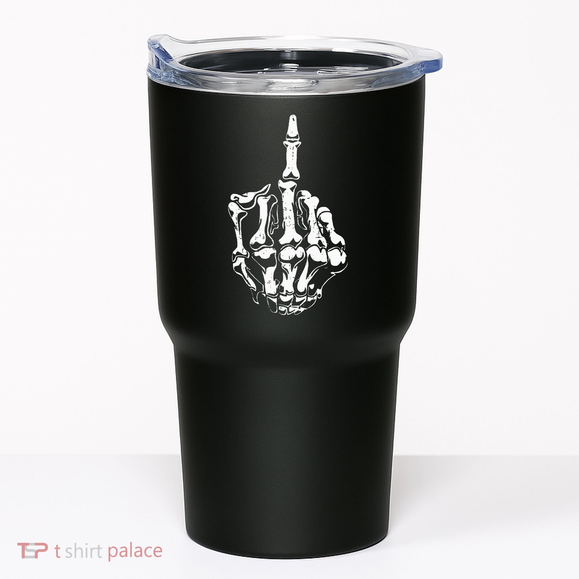 Middle Finger Skeleton Hand Halloween Costume for Adults Tumbler