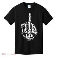Middle Finger Skeleton Hand Halloween Costume for Adults Kids T-Shirt thumb 0