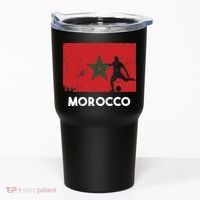 Morocco Flag Soccer Football Jersey Morocco Fan Tumbler thumb 0