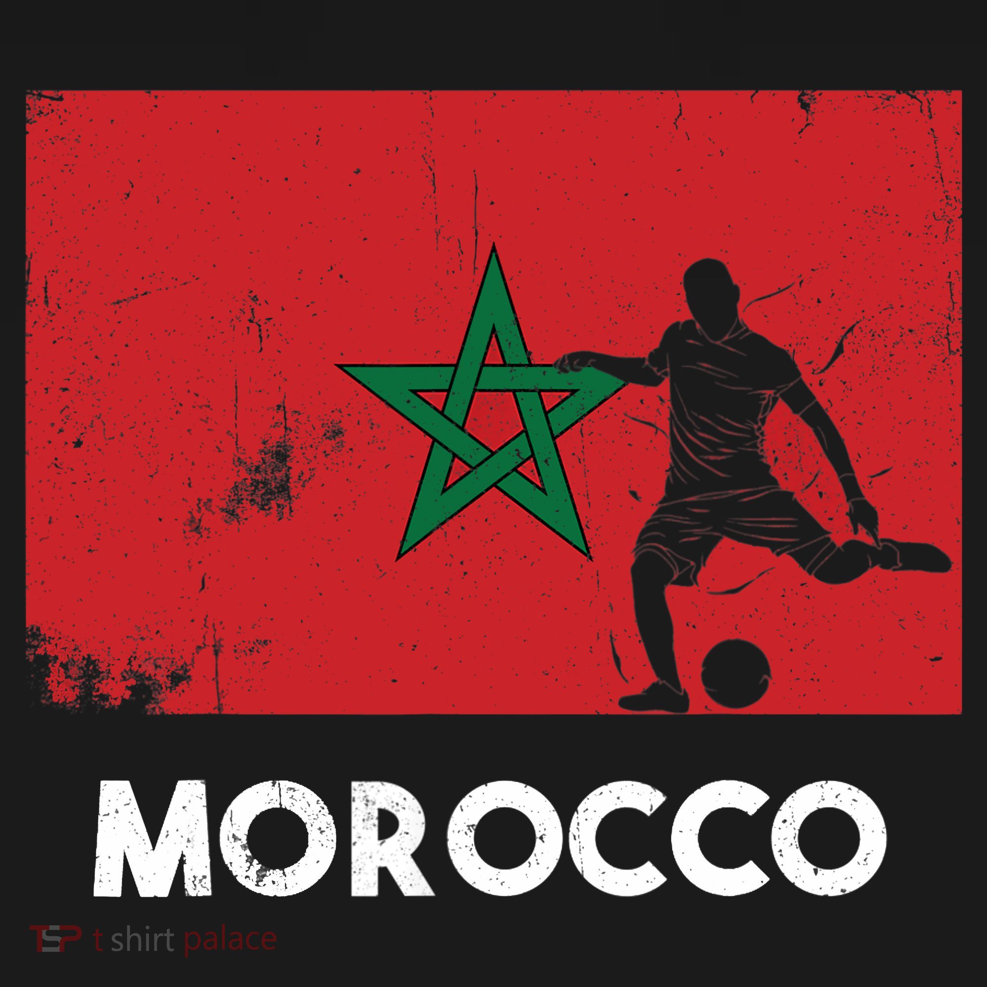 Morocco Flag Soccer Football Jersey Morocco Fan Ornament