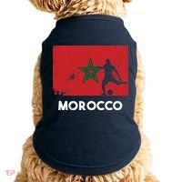 Morocco Flag Soccer Football Jersey Morocco Fan Doggie Tank thumb 0