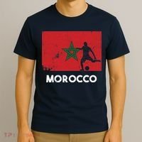 Morocco Flag Soccer Football Jersey Morocco Fan T-Shirt thumb 3