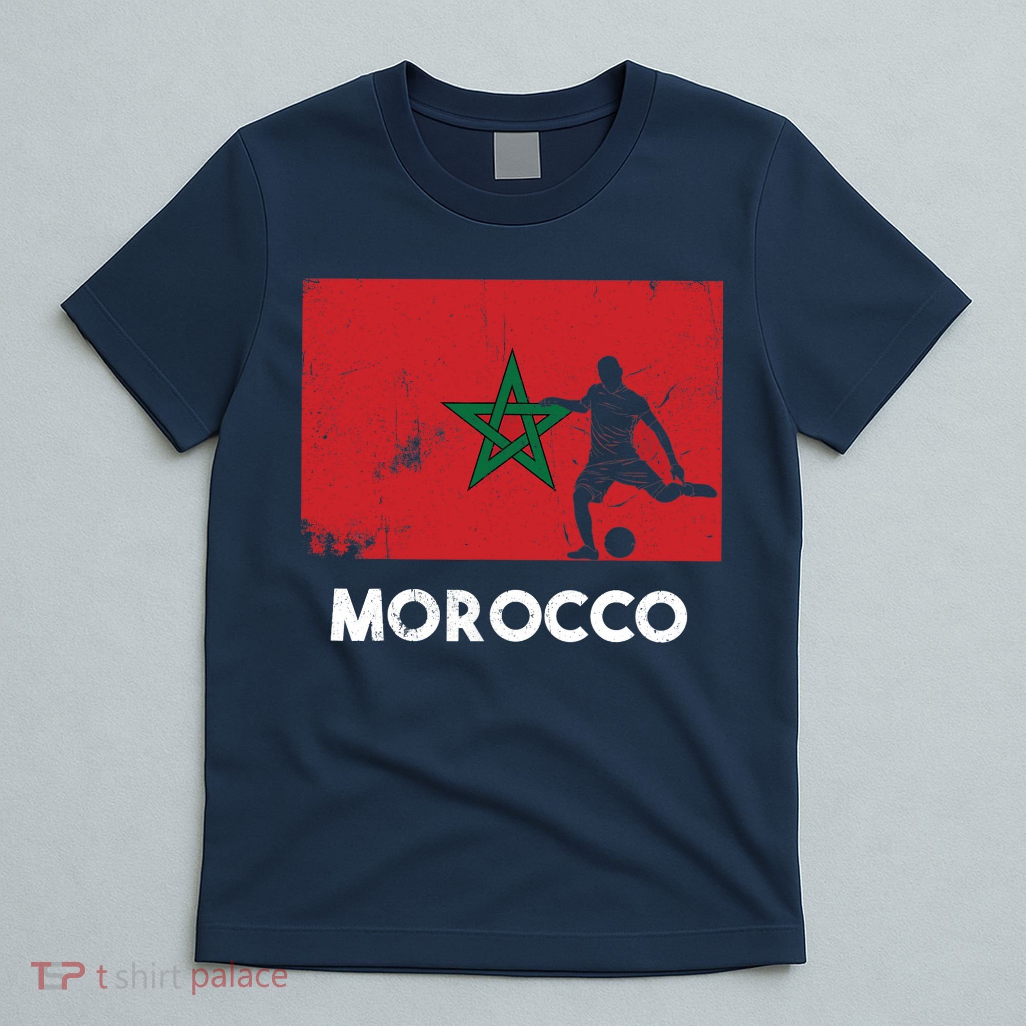Morocco Flag Soccer Football Jersey Morocco Fan T-Shirt