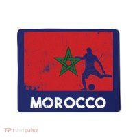 Morocco Flag Soccer Football Jersey Morocco Fan Mousepad thumb 0